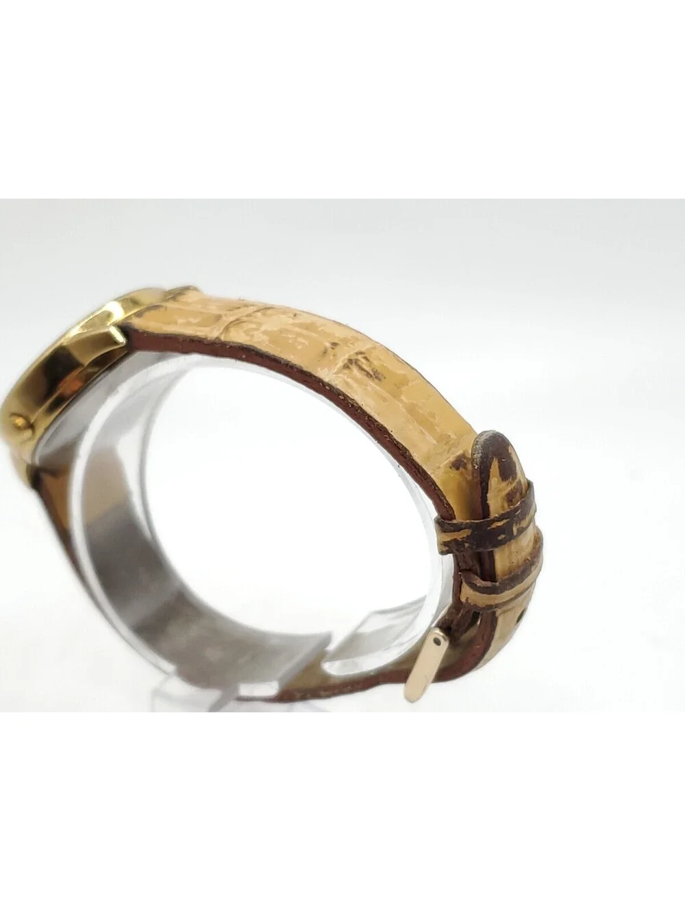 Vintage 1986 Timex Quartz Watch Womens New Battery Gold Tone 30mm